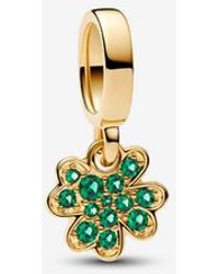 PANDORA - Four-Leaf Clover Dangle Charm - Lyst