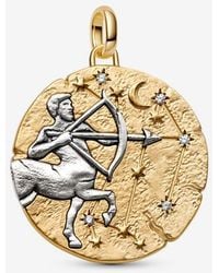 PANDORA - Sagittarius Zodiac Oversized Medallion Charm - Lyst