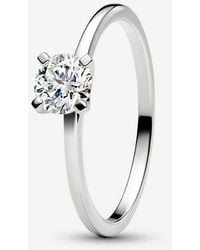 PANDORA - Era Lab-Grown Diamond Ring - Lyst