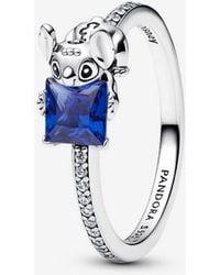 PANDORA - Disney Stitch & Stone Ring - Lyst
