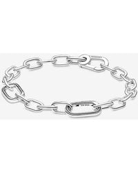 PANDORA - Me Link Chain Bracelet In 14k Gold-plated For Medallion Charms - Lyst