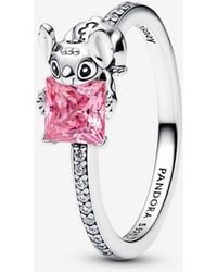 PANDORA - Disney Stitch & Stone Ring - Lyst