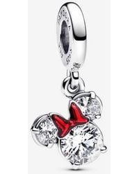 PANDORA - Disney Minnie Mouse Silhouette Dangle Charm - Lyst