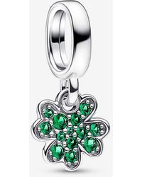 PANDORA - Four Leaf Clover Dangle Charm - Lyst