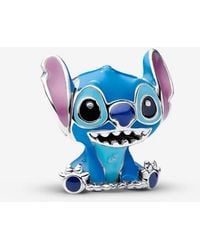 PANDORA - Moments Disney Stitch Charm 793815c01 Sterling Silver Compatible Moments Pendant - Lyst