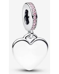 PANDORA - Heart Stone Dangle Charm - Lyst