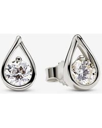 PANDORA - Infinite 14K Lab-Grown Diamond Earrings - Lyst