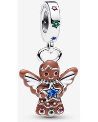 PANDORA - Gingerbread Angel Dangle Charm - Lyst