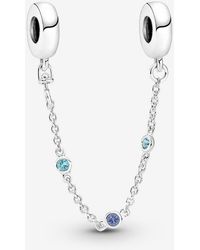 PANDORA - Triple Stone Safety Chain - Lyst