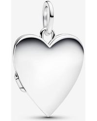 PANDORA - Engravable Openable Heart Tag Pendant - Lyst