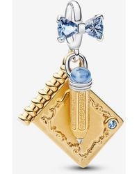 PANDORA - Bridgerton Danskaart En Potlood Hangende Bedel - Lyst