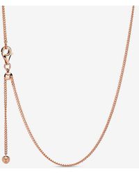 PANDORA - Curb Chain Necklace - Lyst