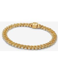 PANDORA - Pavé Cuban Chain Bracelet - Lyst