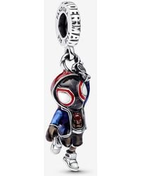PANDORA - Marvel's Spider- Miles Morales Dangle Charm - Lyst