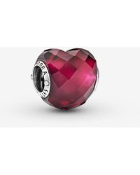 Pandora Silver Pink Iconic Heart Beat Charm Lyst