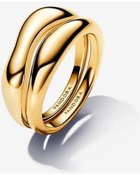PANDORA - Organically Shaped Stacking Rings - Lyst