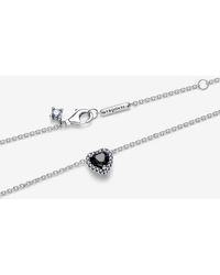 PANDORA - Elevated Heart Collier Necklace - Lyst