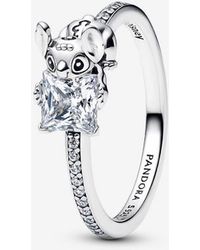 PANDORA - Disney Stitch & Stone Ring - Lyst