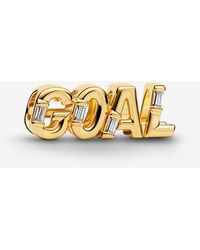 PANDORA - Goal Script Charm - Lyst