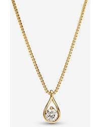 PANDORA - Infinite 14K Lab-Grown Diamond Pendant Necklace - Lyst