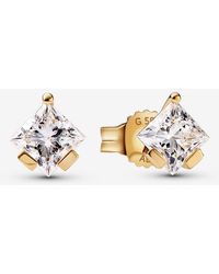 PANDORA - Nova 14K Lab-Grown Diamond Earrings - Lyst