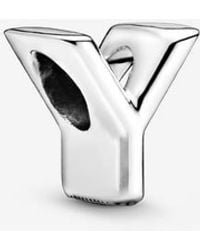 PANDORA - Letter W Alphabet Charm - Lyst