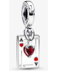 PANDORA - Disney Villains Queen Of Hearts Double Dangle Charm - Lyst