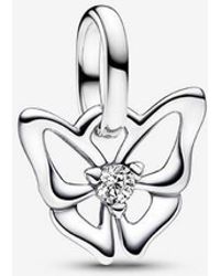 PANDORA - Butterfly Mini Dangle Charm - Lyst