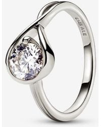 PANDORA - Infinite 14K Lab-Grown Diamond Ring - Lyst