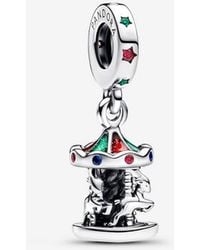 PANDORA - Spinning Carousel Dangle Charm - Lyst