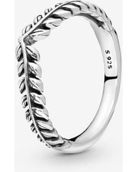 PANDORA - Moments Sterling Silver Sparkling Daisy Flower Crown Ring - Lyst