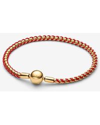 PANDORA - Cord Box Chain Bracelet - Lyst