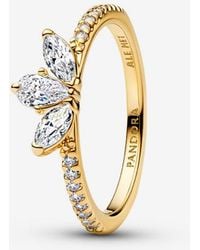 PANDORA - Sparkling Herbarium Cluster Ring - Lyst
