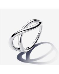 PANDORA - Organically Shaped Infinity Ring - Lyst