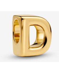 PANDORA - Letter D Alphabet Charm - Lyst