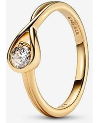 PANDORA - Infinite 14K Lab-Grown Diamond Ring - Lyst