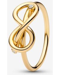 PANDORA - Infinity Knot Ring - Lyst