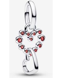PANDORA - Connected Hearts & Stones Dangle Charm - Lyst
