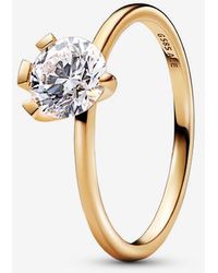 PANDORA - Nova 14K Lab-Grown Diamond Ring - Lyst