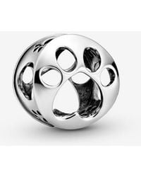 PANDORA - Openwork Paw Print Charm - Lyst