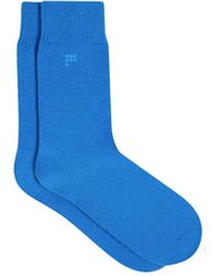 Blue Womens Clothing Hosiery Socks PANGAIA Recycled Cashmere Socks in Bright Blue 