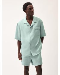 PANGAIA - Dna Aloe Linen Camp Collar Shirt - Lyst