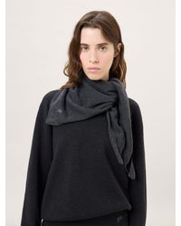 PANGAIA - Cashmere And Merino Wool Blend Bandana Scarf—Dark Marl - Lyst