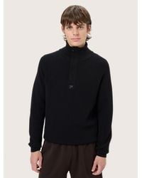 PANGAIA - Merino Wool Half Zip Sweater - Lyst