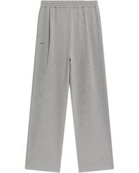 PANGAIA - Double Jersey Pleated Trousers— Marl - Lyst