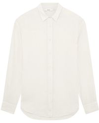 PANGAIA - Linen Overshirt—Bone - Lyst