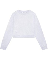 PANGAIA - Cropped Sweatshirt— Marl - Lyst