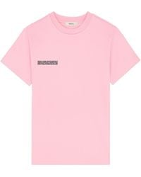 PANGAIA - Interlock Text Block T-Shirt—Sakura - Lyst