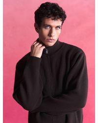 PANGAIA - Cashmere Zip Up Sweatshirt—Obsidian Core - Lyst