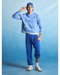 PANGAIA - Double Jersey Sweatshirt—Lucid Sky - Lyst